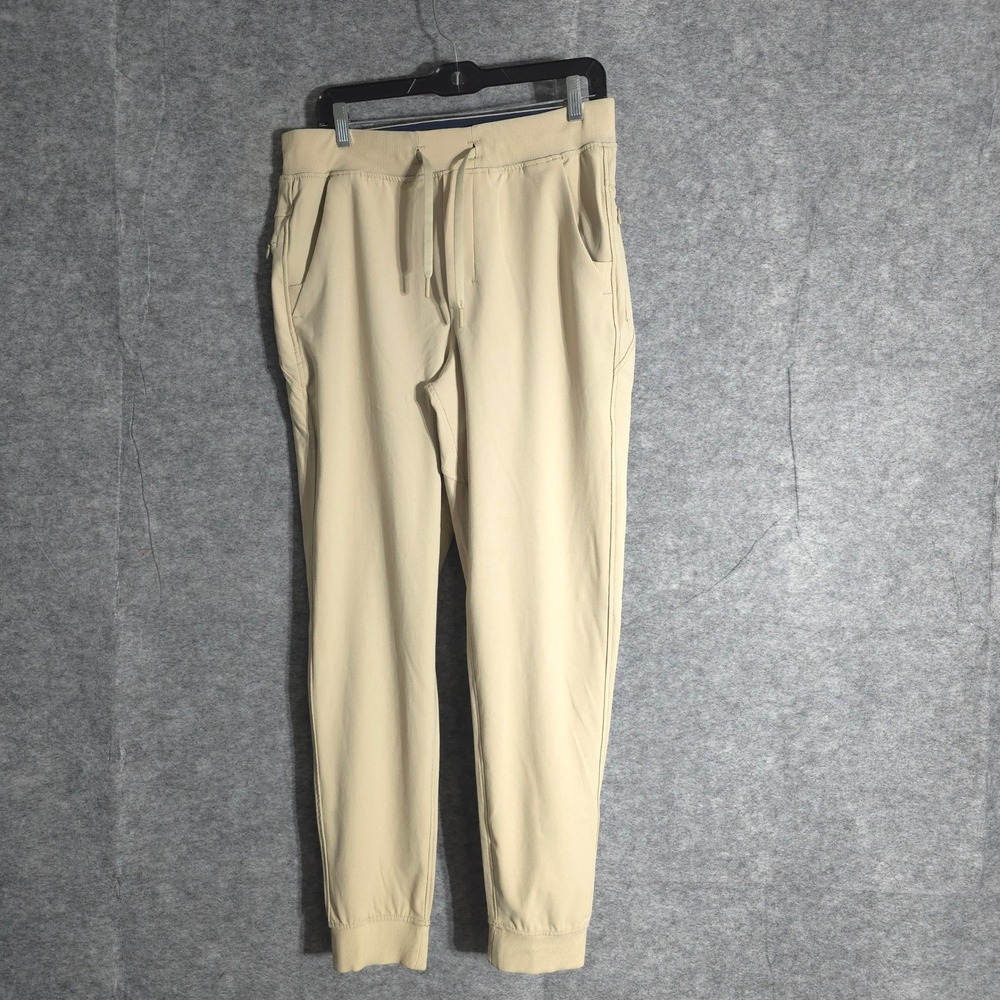 Bird Dogs Meta Pant Joggers Mens L Khaki Athletic Casual Stretch Drawstring